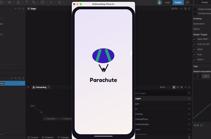 Cover image for Onboarding Flow, Rive