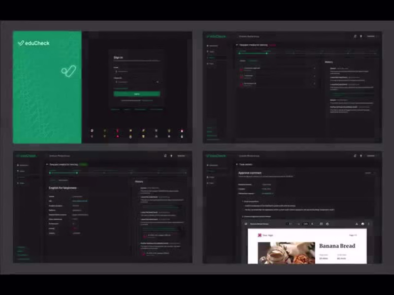Cover image for eduCheck - Assessment Platform Design