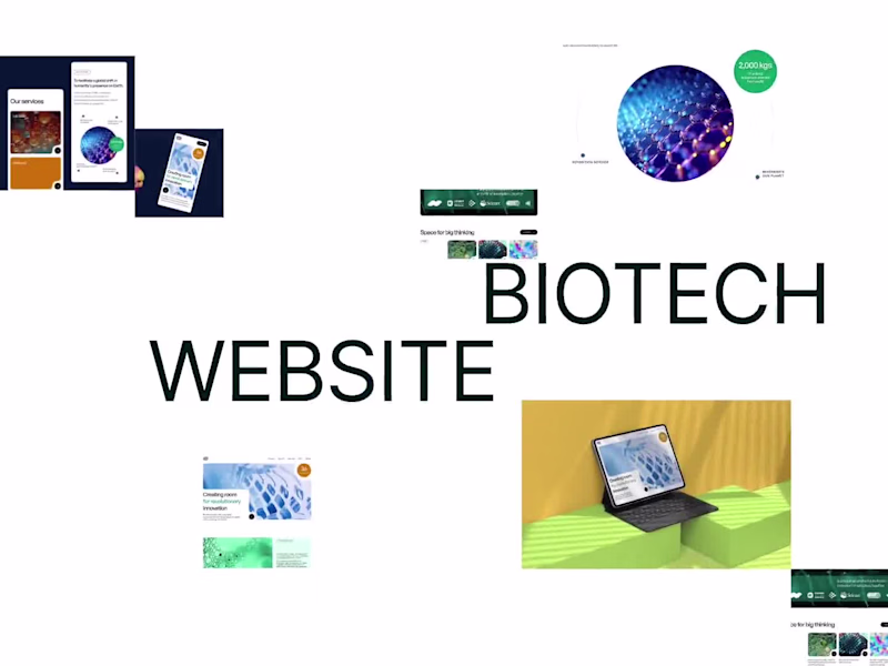 Cover image for UX/UI Design for BioTech SaaS Startup