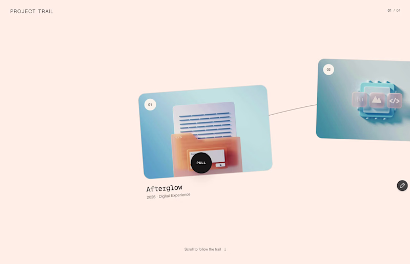 Cover image for Follow the trail. ↓
Project Trail