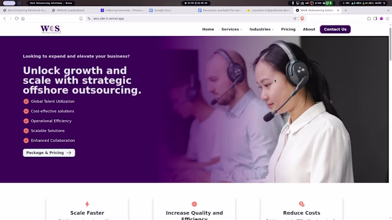 Cover image for Responsive Website for Work Outsourcing Solutions