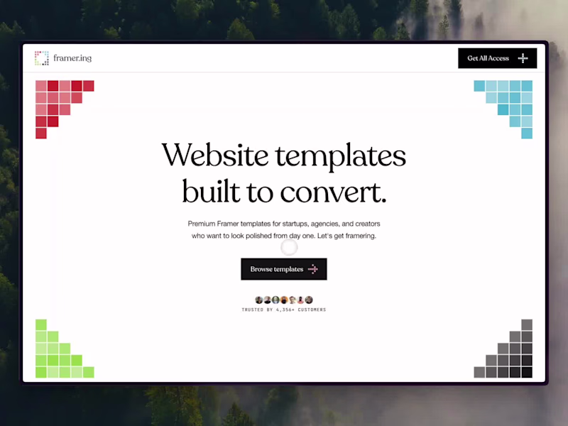 Cover image for Framer.ing template store