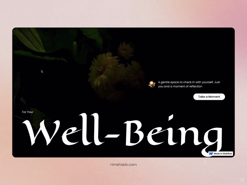 Cover image for Hero section design for wellness