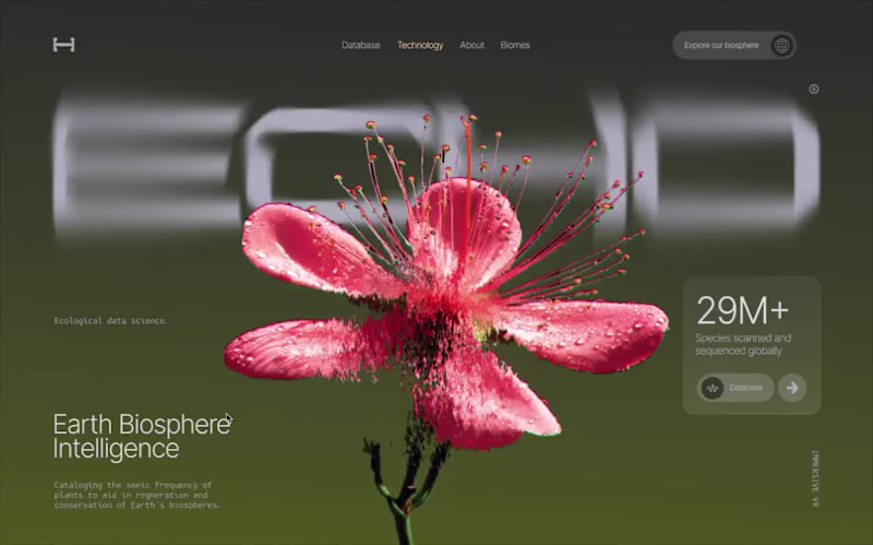 Cover image for Biotech Website Hero WebGL Interaction Design