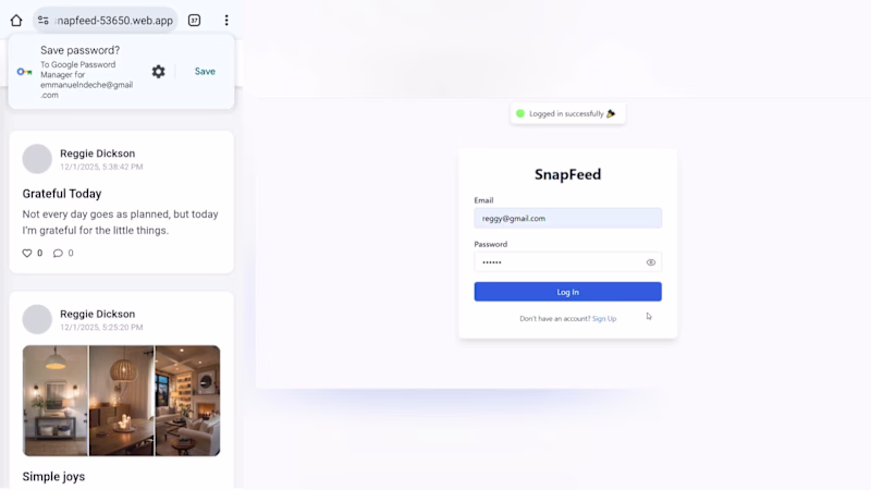 Cover image for Just launched SnapFeed! I’ve been building this full-stack s...