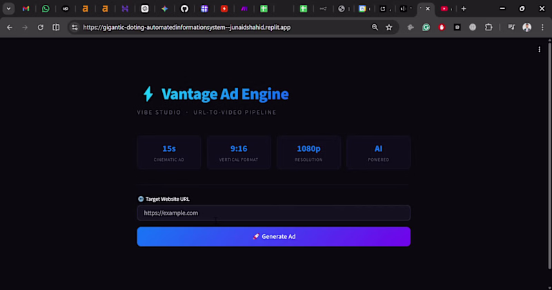 Cover image for AI Ad Creation Tool (URL-to-Ad Video)