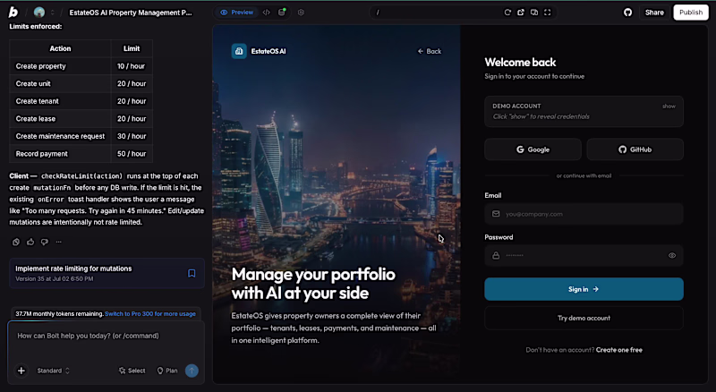 Cover image for @bolt.new  Production apps contact