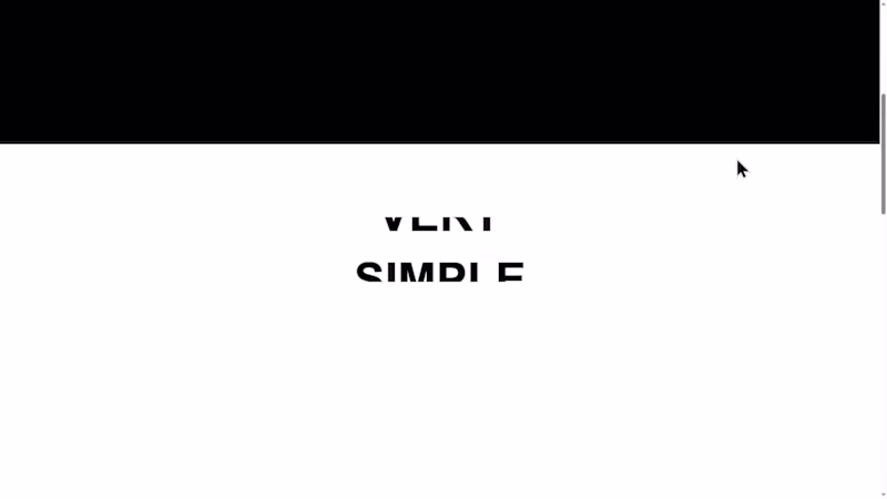 Cover image for One simple scroll animation made in Webflow.