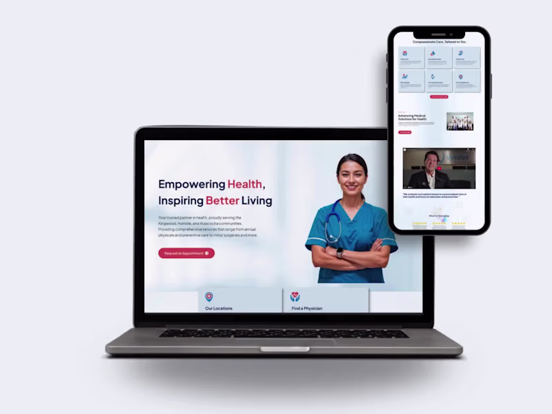 Cover image for Modern Healthcare Website Built in Webflow