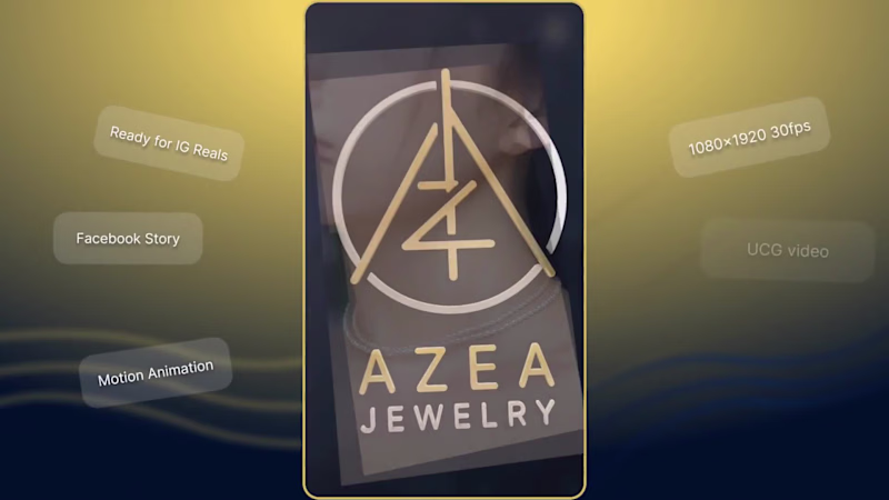 Cover image for Design for Azea project Logo design / Video reel ad.