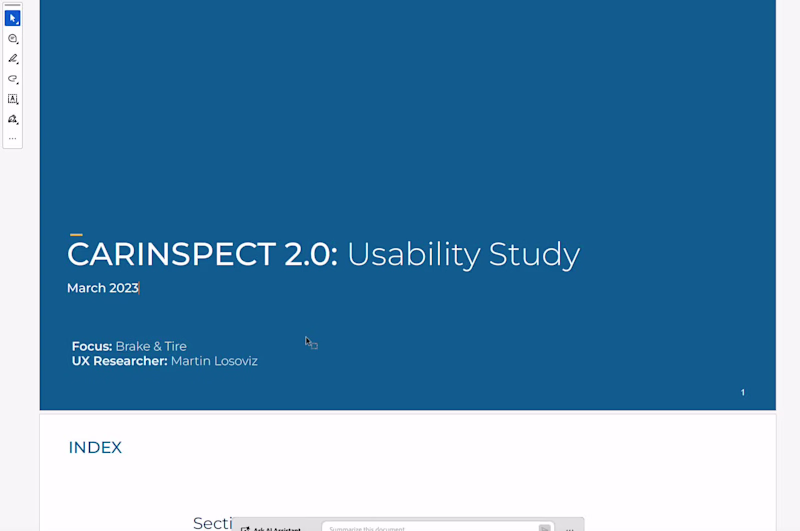 Cover image for Usability Study for a Car‑Inspection