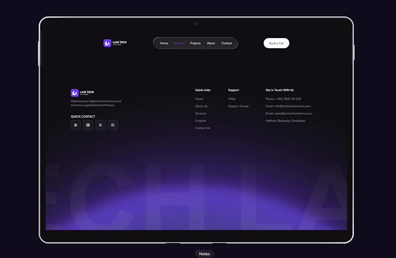 Cover image for Footer Prototype (Hover Effect) for