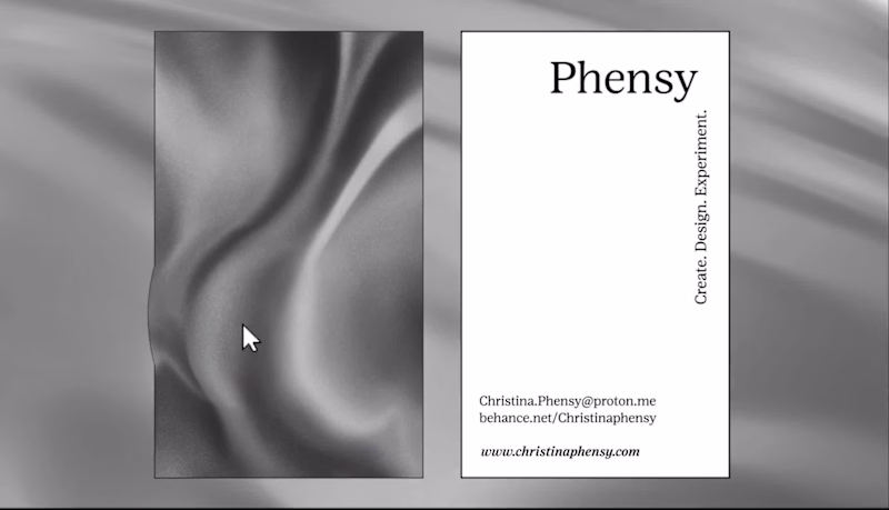 Cover image for I created and animated a business card for a creative portfo...