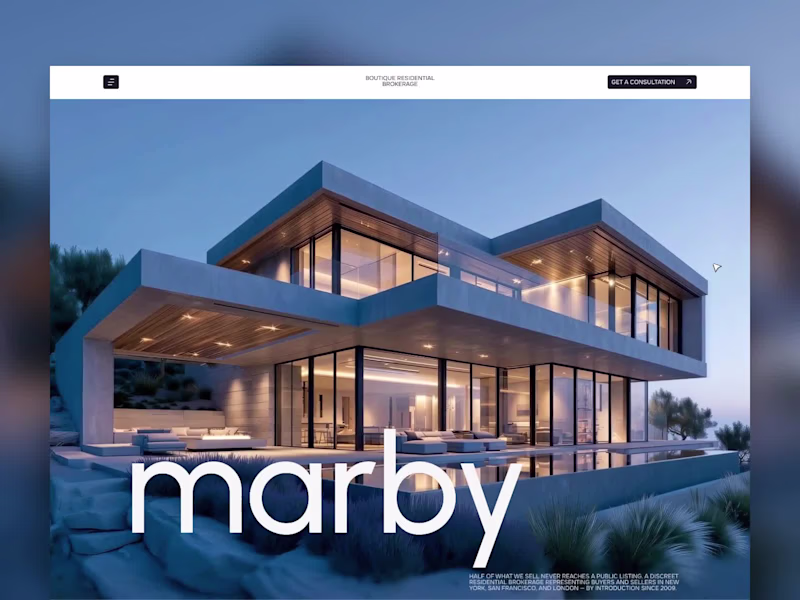 Cover image for Marby: Real Estate Template, AI-Built and Human-Tuned