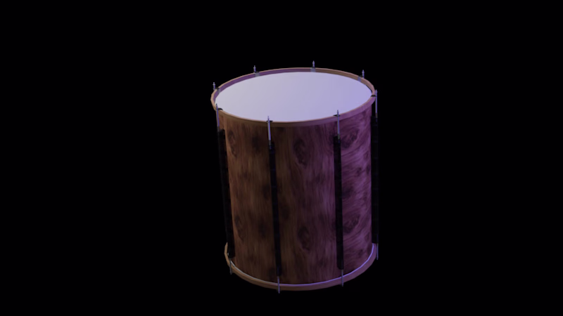Cover image for Wooden Floor Tom - 3D