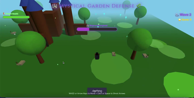 Cover image for I created a simple prototype of “Mystical Garden Defense” us...