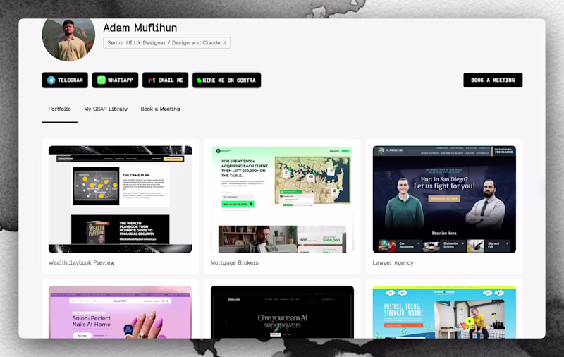 Cover image for Portfolio site build with baserow