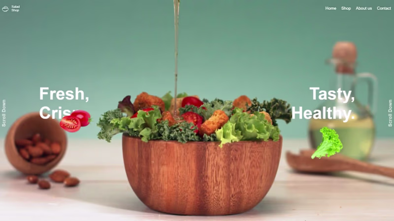 Cover image for Salad shop Website