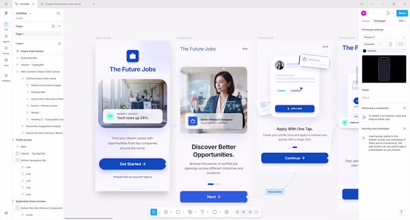 Cover image for The Future Jobs—UI/UX Concept Design
This