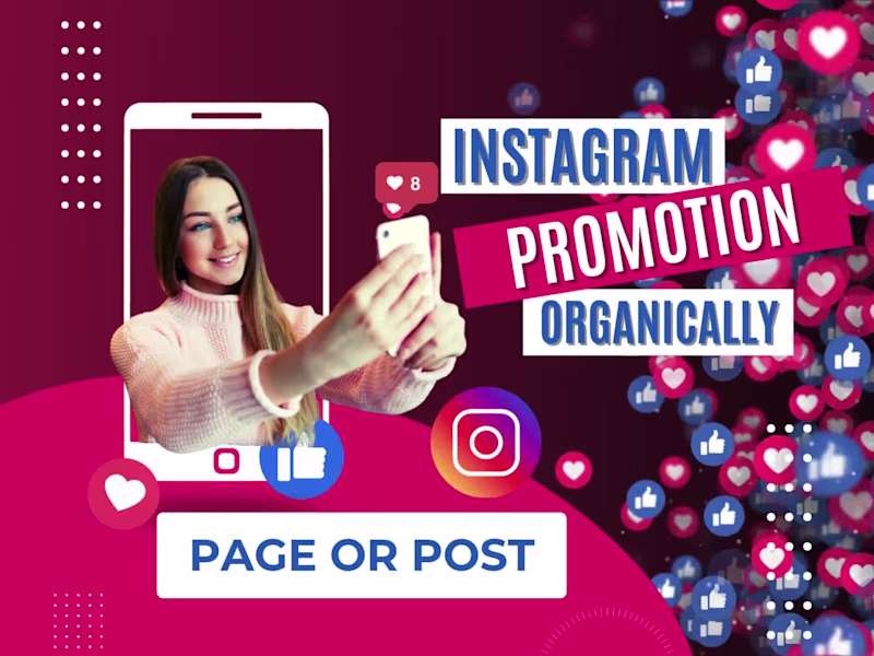 Cover image for Do fast organic Instagram page promotion and growth