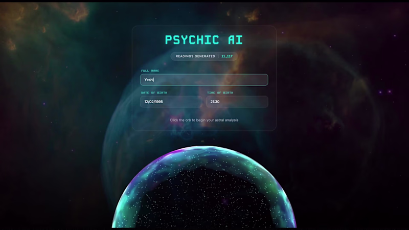 Cover image for Get your astral reading from the stars! Try Psychic AI