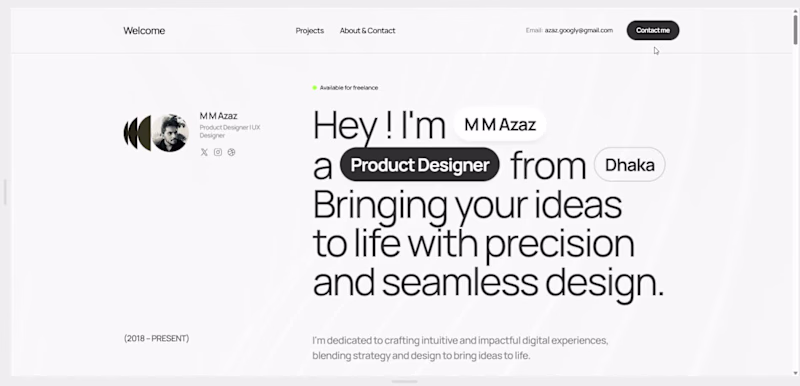 Cover image for Personal Portfolio Website Design