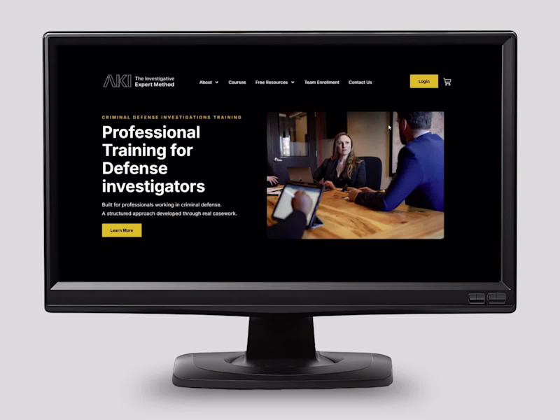 Cover image for Criminal Defense Training Platform Development