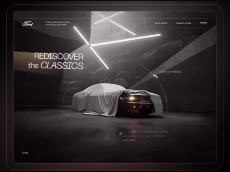 Cover image for 3D 360° Ford Mustang Car