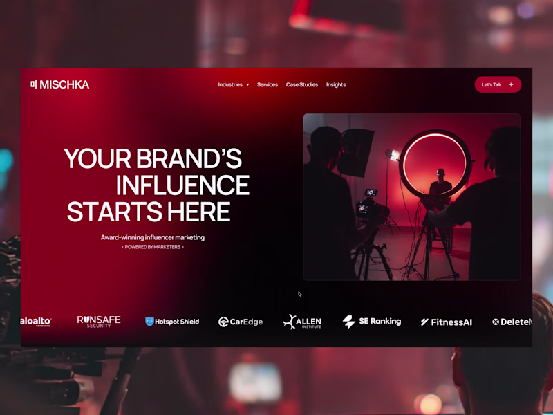 Cover image for Website Design for MISCHKA Agency