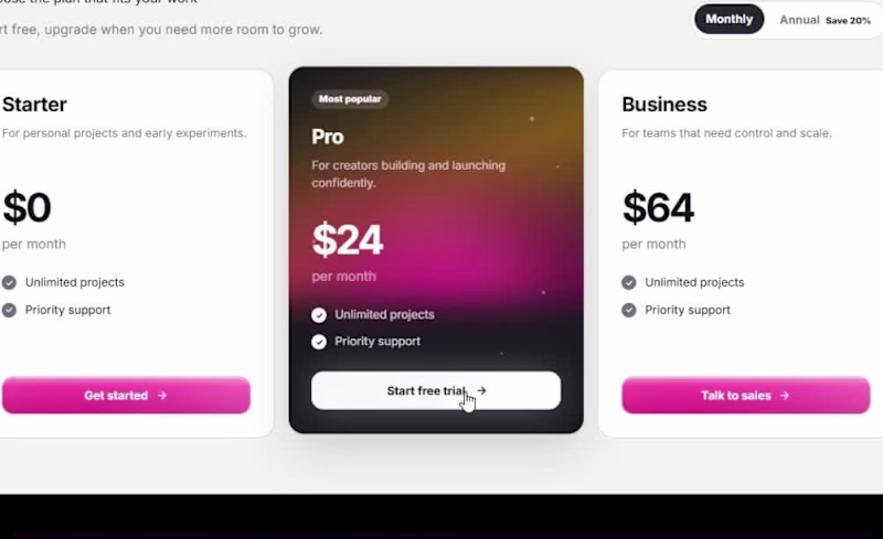 Cover image for Kept looking at pricing tables