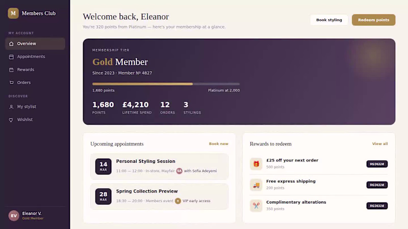 Cover image for Designed a Membership based portal