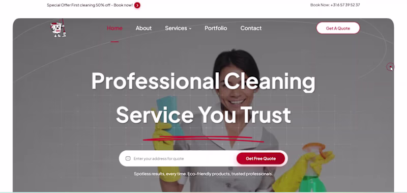 Cover image for Private Company Landing Page (HTML,