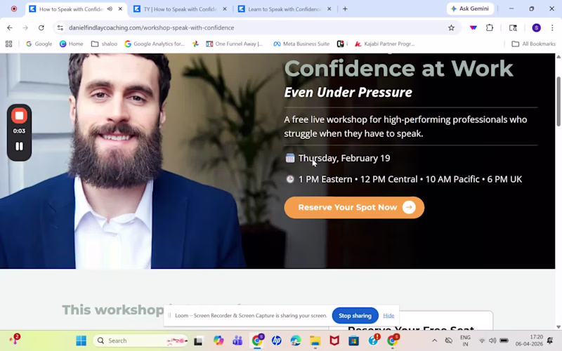 Cover image for Live webinar and Course Launch in Kajabi