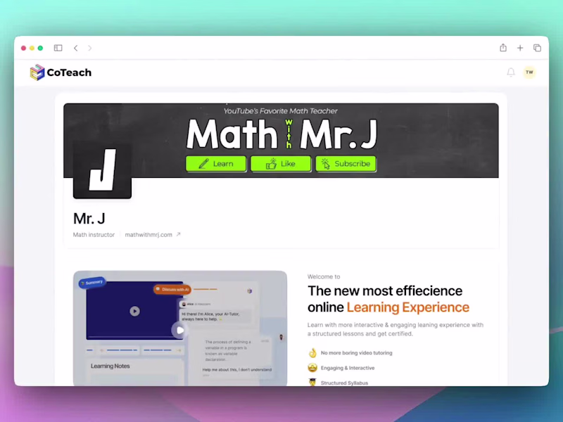 Cover image for CoTeach: Product Design Iteration & Interactive Prototype