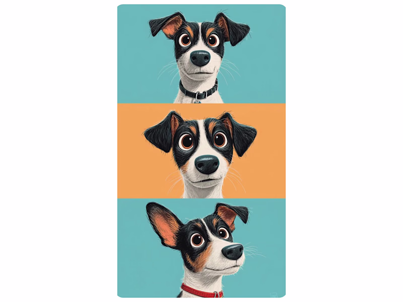 Cover image for Happy Pup in Motion