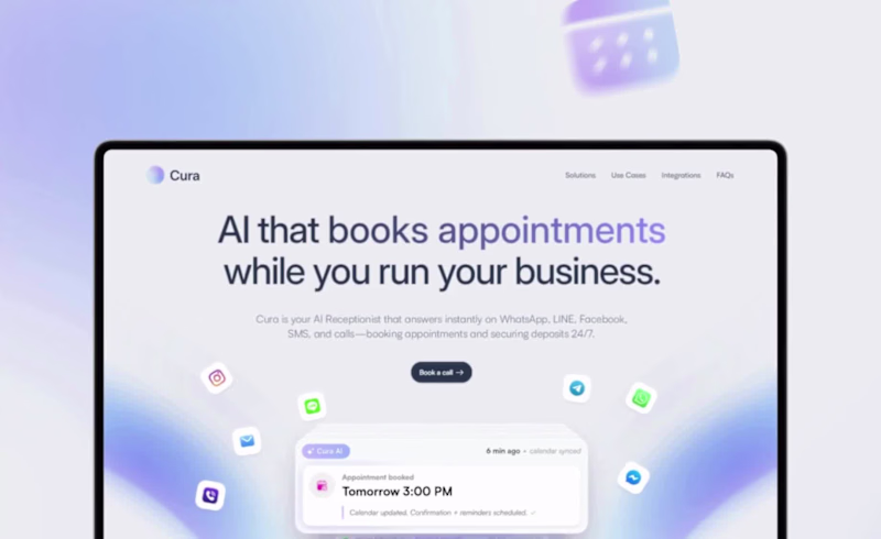 Cover image for Landing page for cura