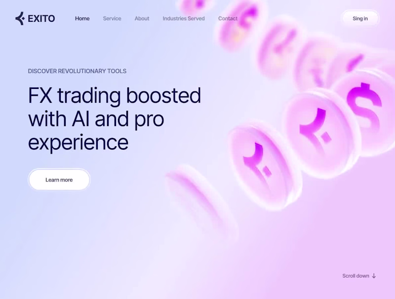 Cover image for Exito branding and website