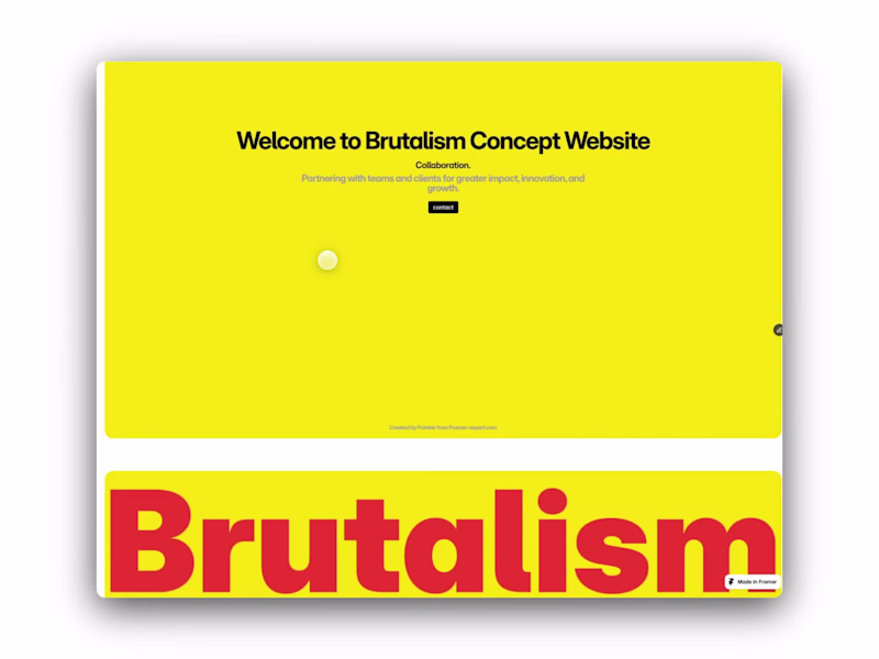 Cover image for Brutalism – A fictional page exploring the Brutalist movement.