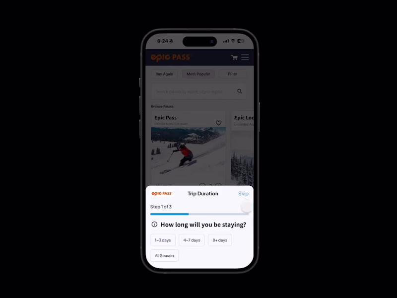 Cover image for Mobile App Stepper for Ski