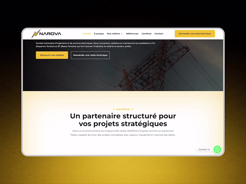 Cover image for Corporate Website for Electrical Engineering Firm