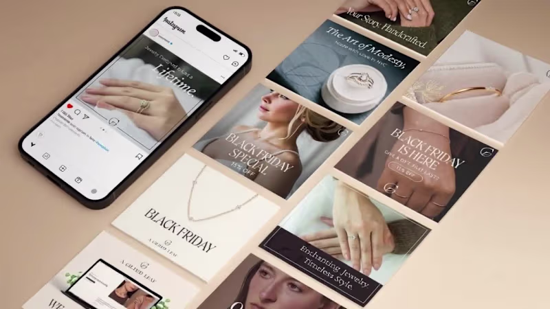 Cover image for Social Media & Content Strategy for a Fine Jewelry Brand