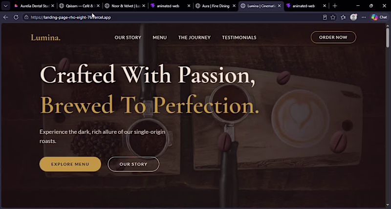 Cover image for More than a coffee website.
A