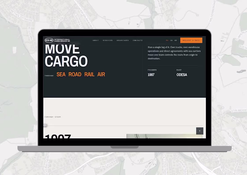 Cover image for Interactive Website Development for Logistics Company