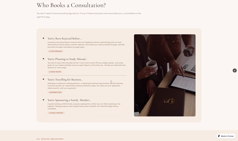 Cover image for Designed the consultation page for