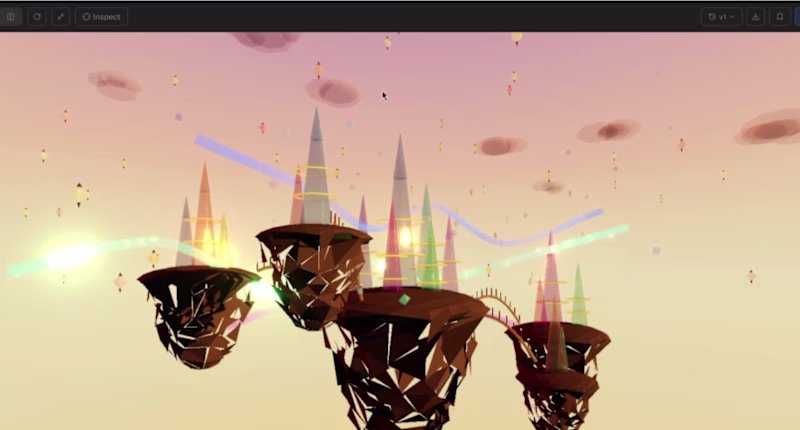 Cover image for Title: “Floating Crystal City –