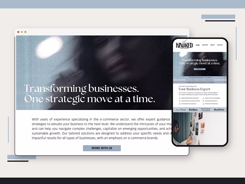 Cover image for Kindred Consulting Group | Wix Website Design