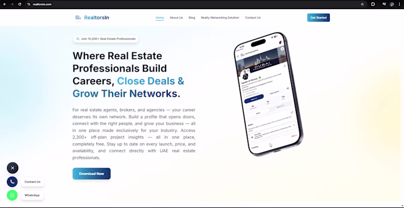 Cover image for RealtorsIn | Professional Landing page