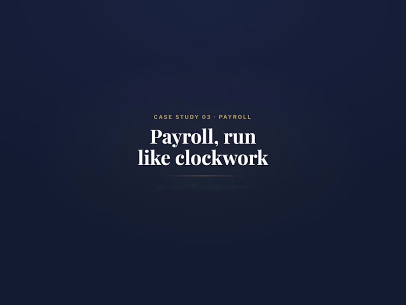 Cover image for Payroll: Run Like Clockwork A services