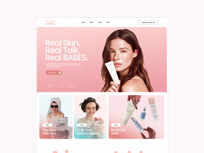 Cover image for Skincare Site on Webflow