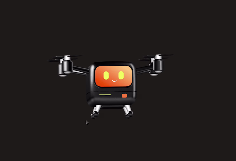 Cover image for An interactive 3D drone robot